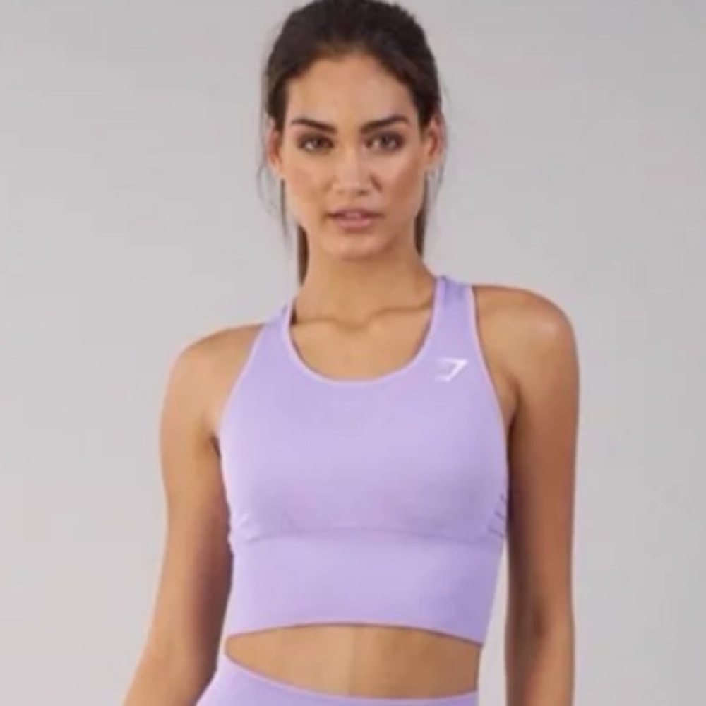 ❌SOLD❌ Gymshark Lilac Seamless Energy Vest Bra